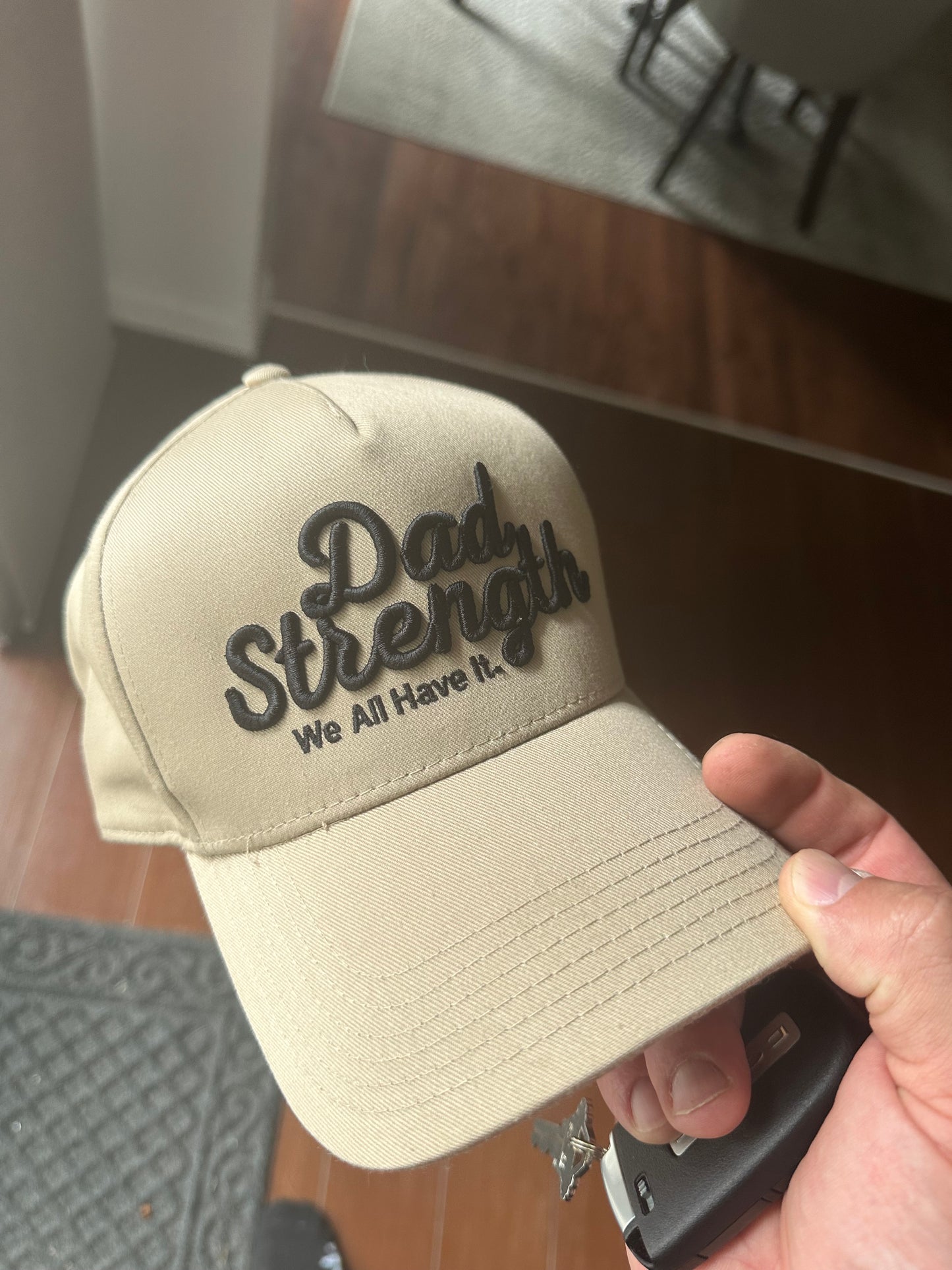 Black on Beige SnapBack