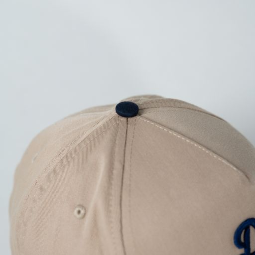 Beige and Navy snapback