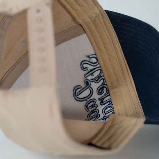 Beige and Navy snapback